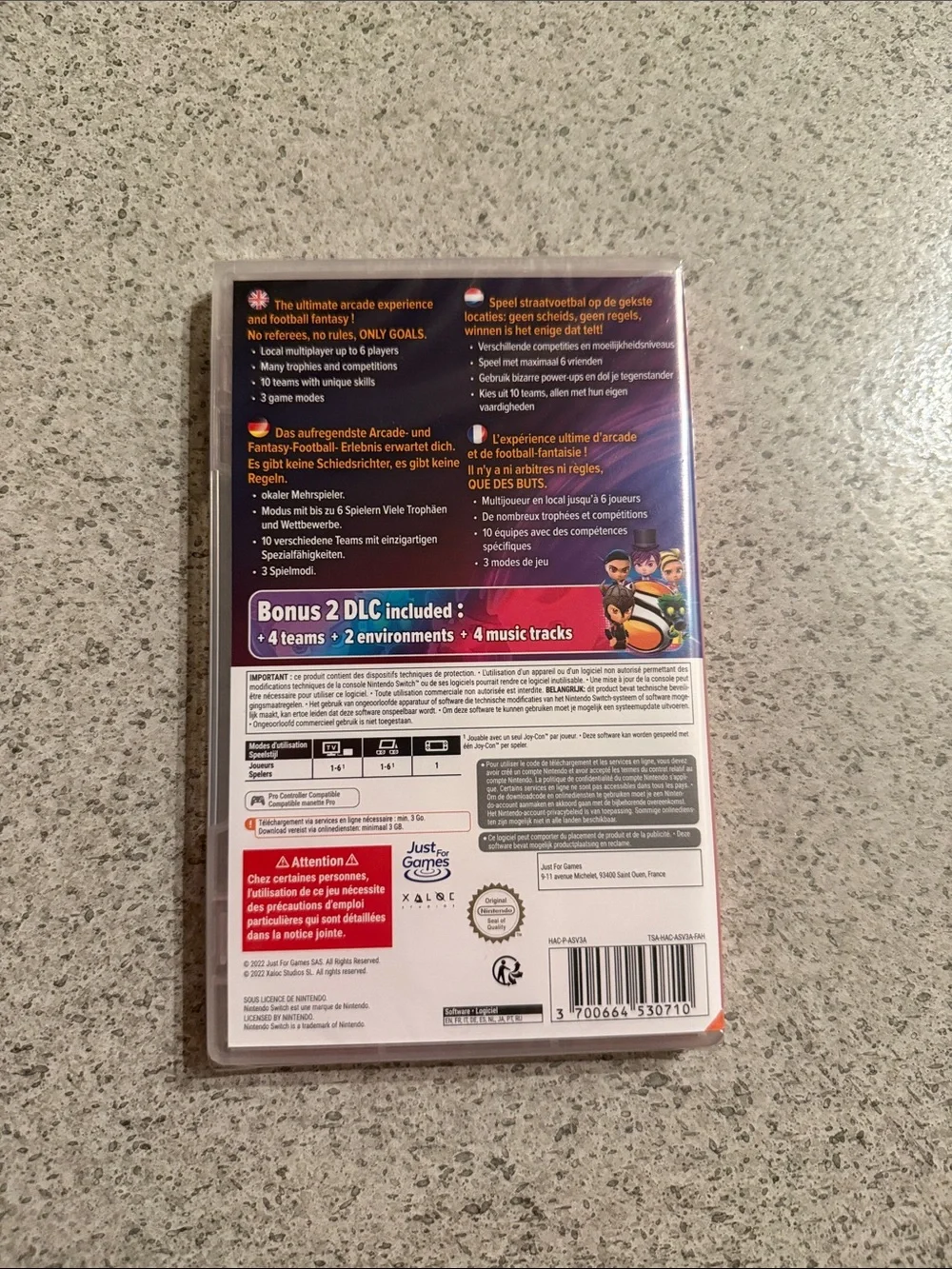 UNOPENED: Nintendo Super Kickers League Ultimate - Blue Cover
